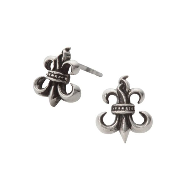 Fleur-de-lis Stud Earrings