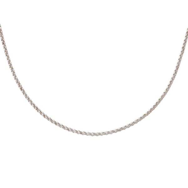 Komaru Rhodium Plated Width 3mm Chain