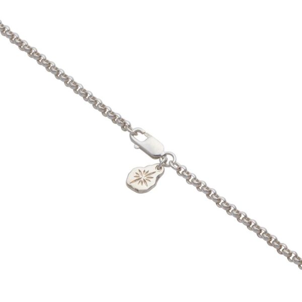 Komaru Rhodium Plated Width 3mm Chain - Image 3