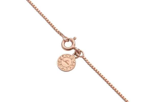 Sana 10K Pink Gold Plated Box Chain Necklace - Image 3