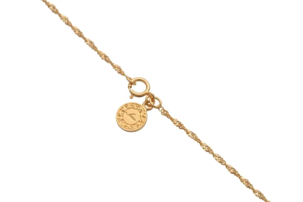 Sana 18K Gold Plated Twisted Chain Necklace - Image 3