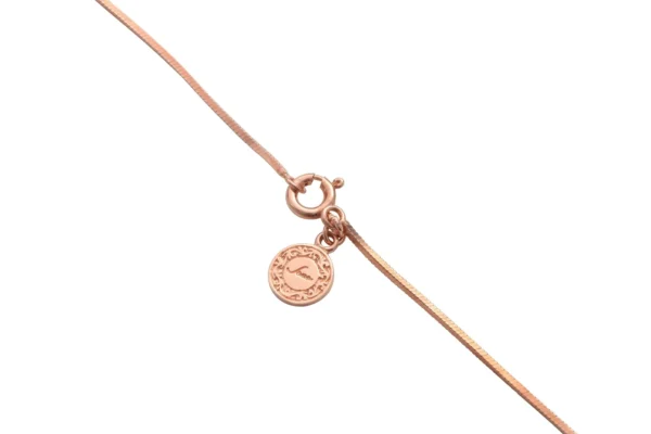 Sana 10K Pink Gold Plated Box Chain Necklace - Image 3