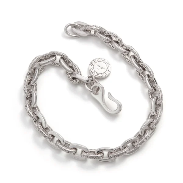 Sana Arabesque Chain Bracelet, Slim - Image 3