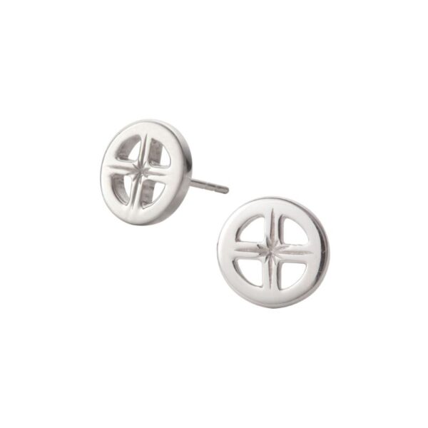 Medicine Wheel Sun Symbol Stud Earrings