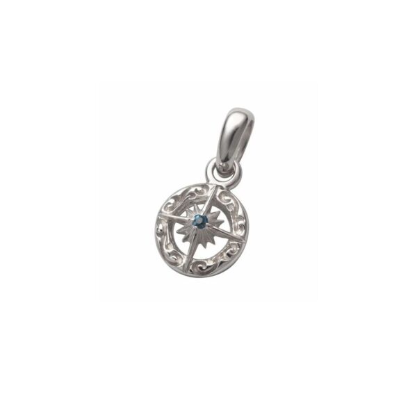 November Birthstone Topaz Sun Symbol and Arabesque Pendant - Image 2