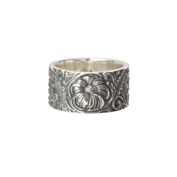 Poppy Flower Sheridan Carved Ring