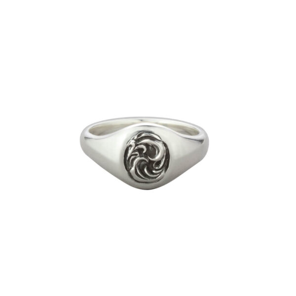 Arabesque Round Signet Ring