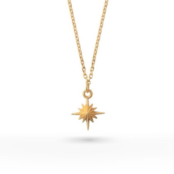 24K Gold Plated Sun Symbol Necklace, Small