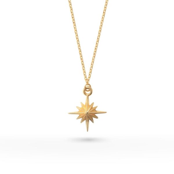 24K Gold Plated Sun Symbol Necklace