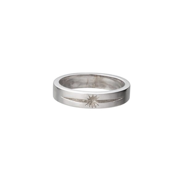 Sun Symbol Engraved Ring