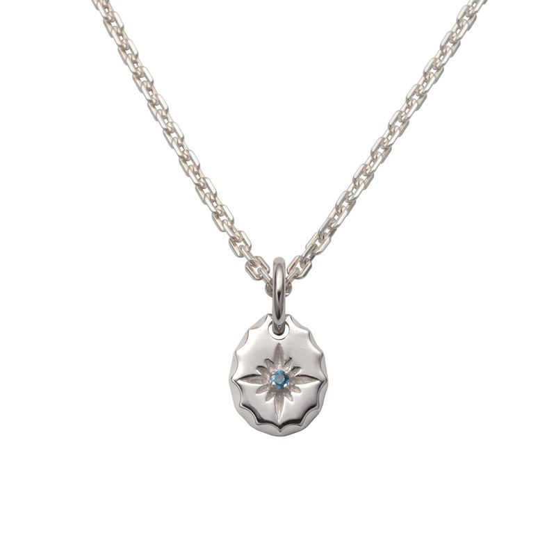 November Birthstone Topaz Sun Symbol Pendant