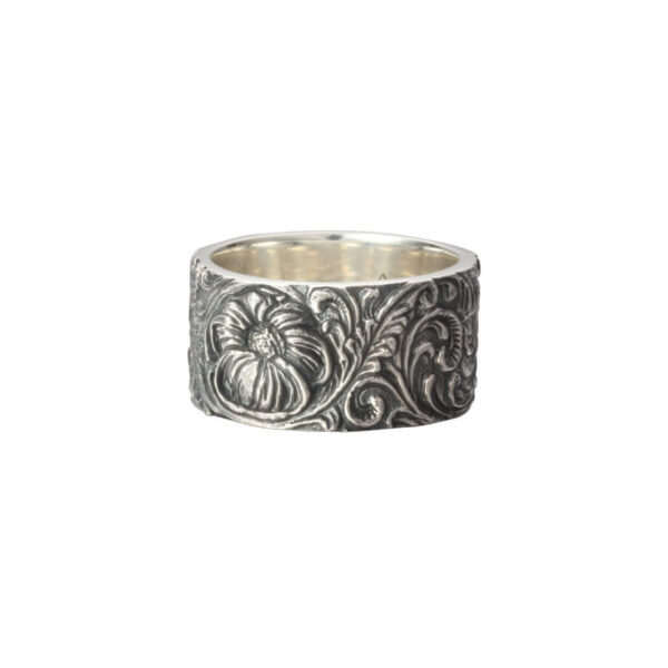 Poppy Flower Sheridan Carved Ring - Image 2