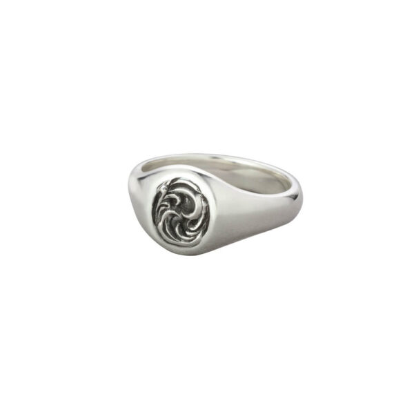 Arabesque Round Signet Ring - Image 2