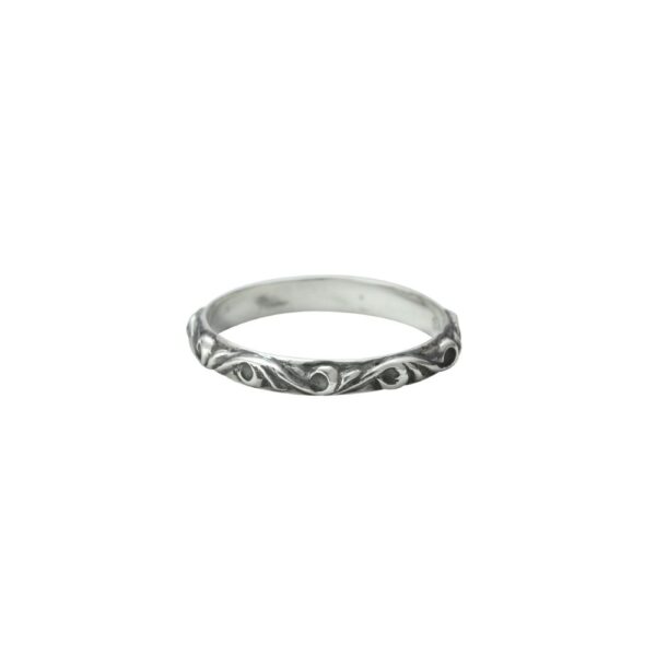 Sun Symbol and Arabesque Ring, Slim - Image 2