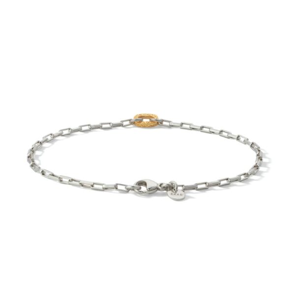 Arabesque 24K Gold Plated Link Chain Bracelet - Image 2