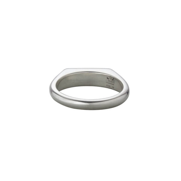 Sun Symbol Square Signet Ring, Slim - Image 3