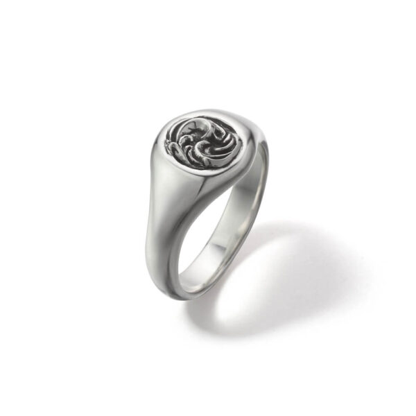 Arabesque Round Signet Ring - Image 4