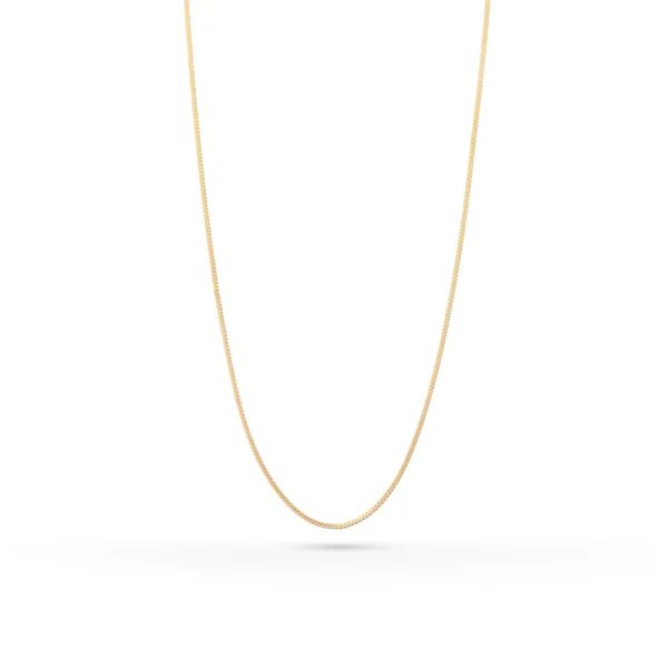 Sana 18K Gold Plated Flat Snake Chain Necklace