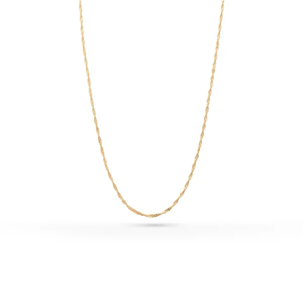 Sana 18K Gold Plated Twisted Chain Necklace