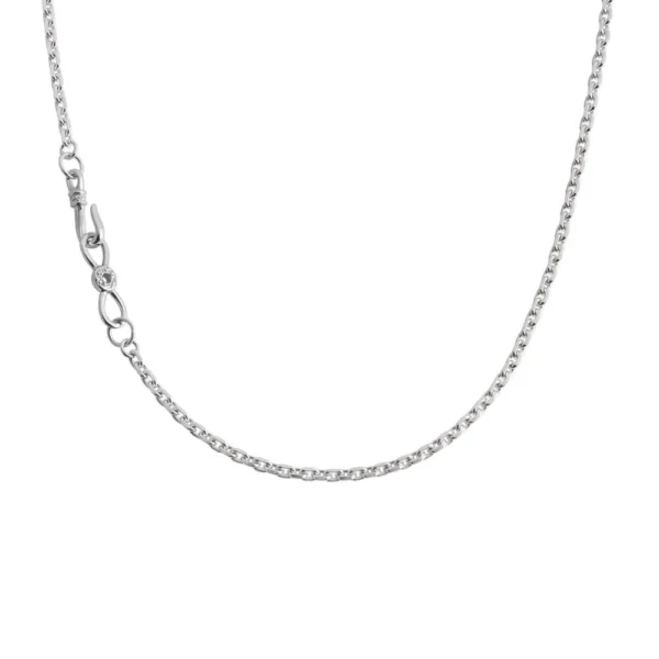 Rhodium Plated S-shaped Hook and Arabesque Infinity Loop Necklace Parts - Image 3