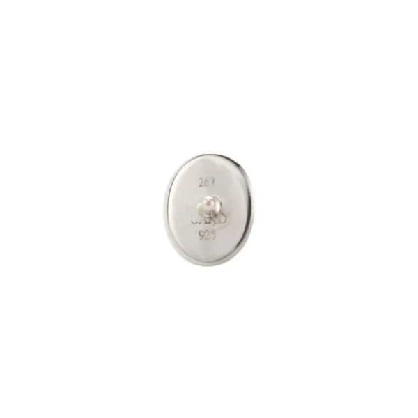 Shell Oval Stud Earrings - Image 3