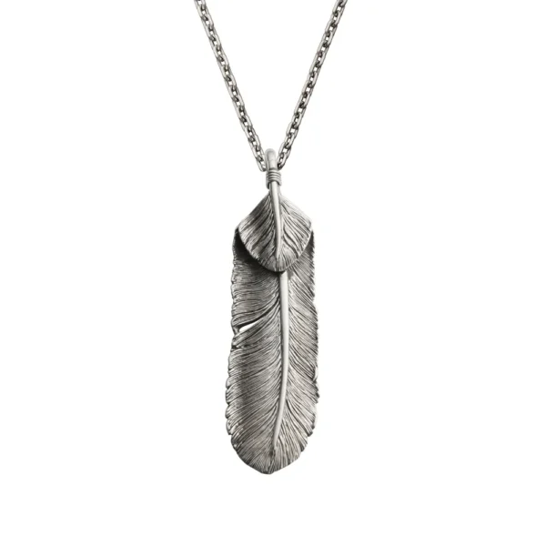 Feather Heart Right Facing Pendant