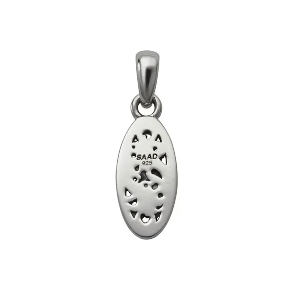 Sun Symbol and Arabesque Oval Pendant, Small - Image 3