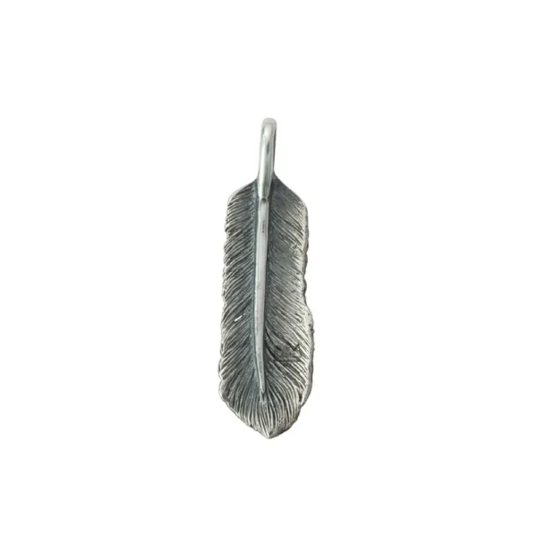 Feather Turquoise Right Facing Pendant, Small - Image 2