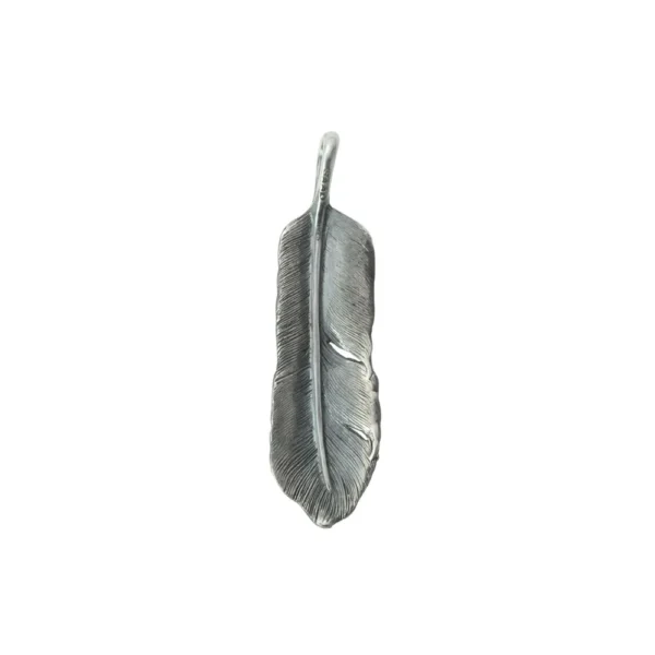 Feather Turquoise Right Facing Pendant, Medium - Image 2