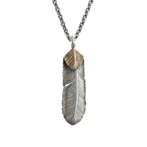 Feather Heart Right Facing Pendant