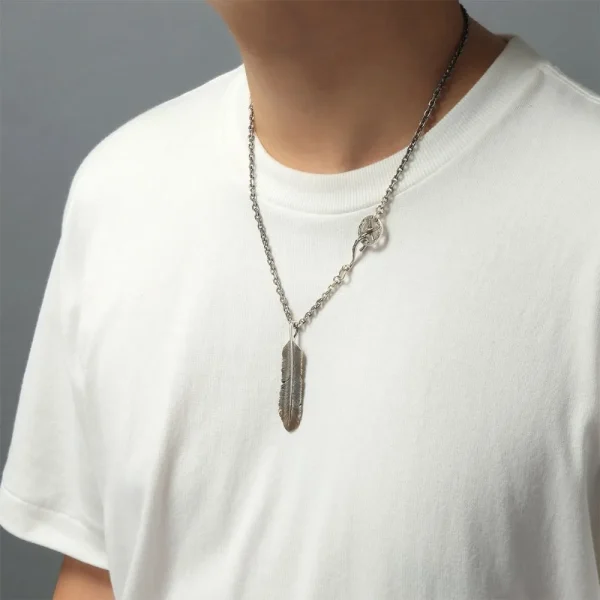 Feather Right Facing Pendant - Image 4