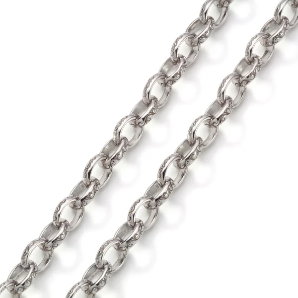Sana Arabesque Oval-link Chain Bracelet, Slim - Image 2