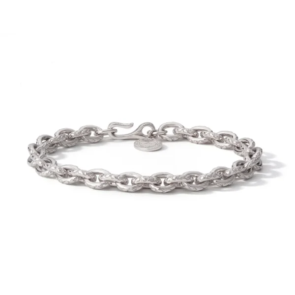 Sana Arabesque Large Oval-link Chain Bracelet, Slim