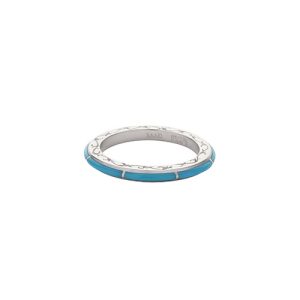 SAAD Premium Turquoise Arabesque Side Inlay Ring