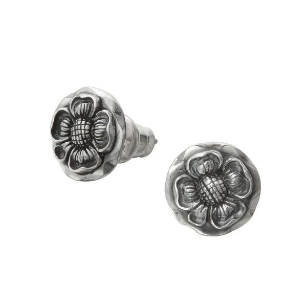 Poppy Flower Stud Earrings
