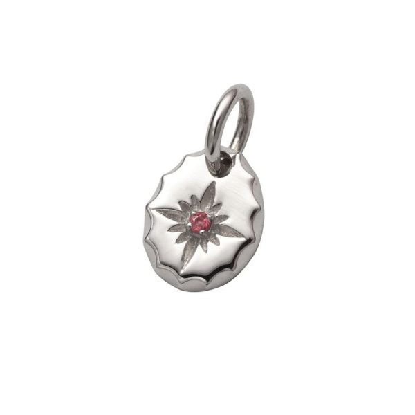 October Birthstone Tourmaline Sun Symbol Pendant - Image 2