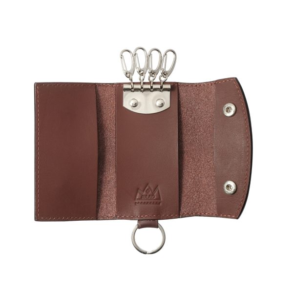 Genuine Leather Key Case Brown Saddle Leather - รูปภาพ 2