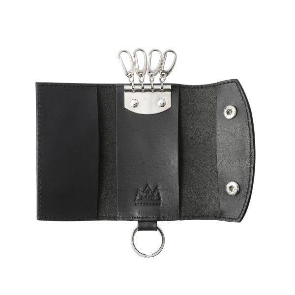 Genuine Leather Key Case Black Saddle Leather - รูปภาพ 2