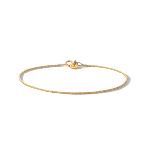 สร้อยข้อมือโซ่งูชุบทอง 24K แบบบาง