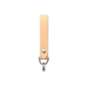 Genuine Leather Key Loop Natural Saddle Leather