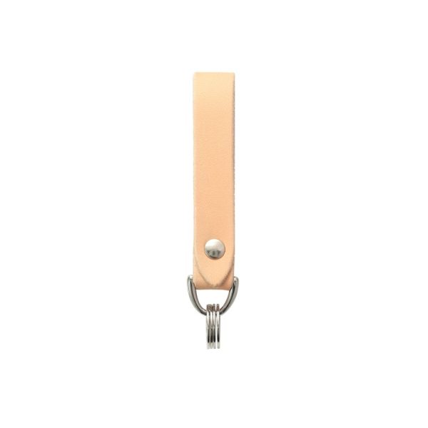 Genuine Leather Key Loop Natural Saddle Leather