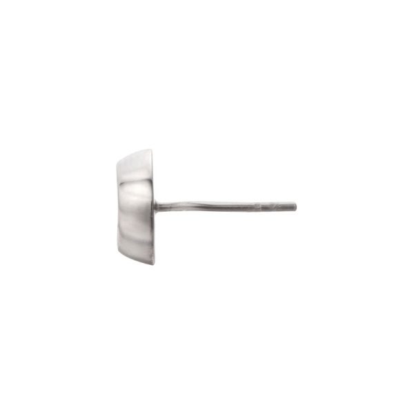 Sun Symbol Convexed Stud Earrings - Image 2