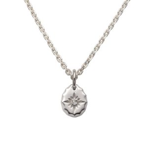 June Birthstone Moonstone Sun Symbol Pendant