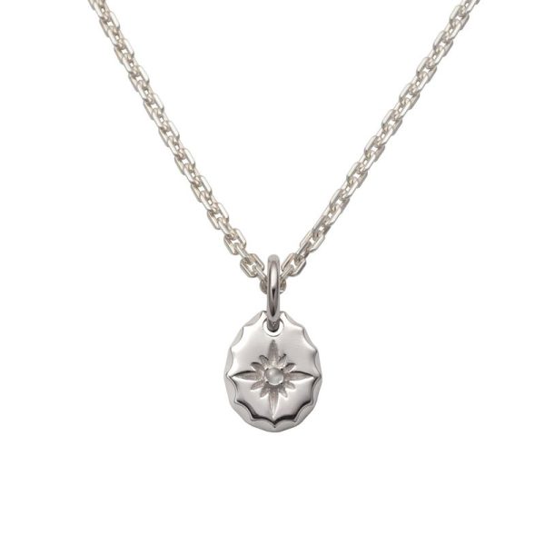June Birthstone Moonstone Sun Symbol Pendant