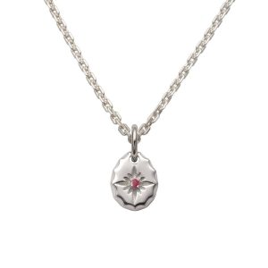 October Birthstone Tourmaline Sun Symbol Pendant