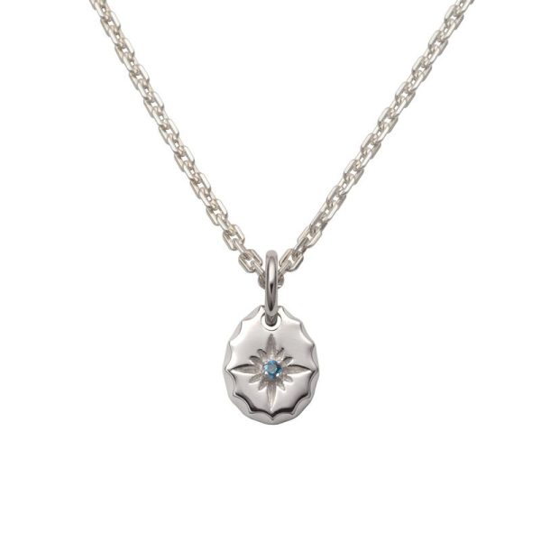 November Birthstone Topaz Sun Symbol Pendant