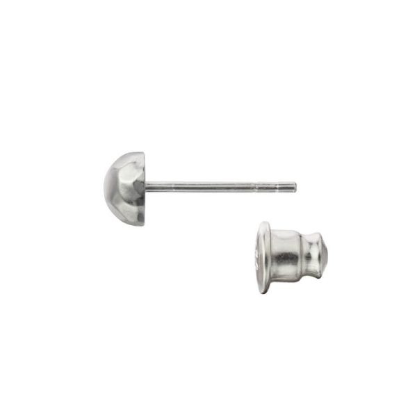 Sterling Silver Collection Hammered Stud Earrings - รูปภาพ 2