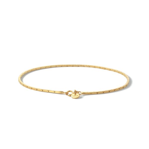 24K Gold Plated Snake Chain Bracelet - Image 2