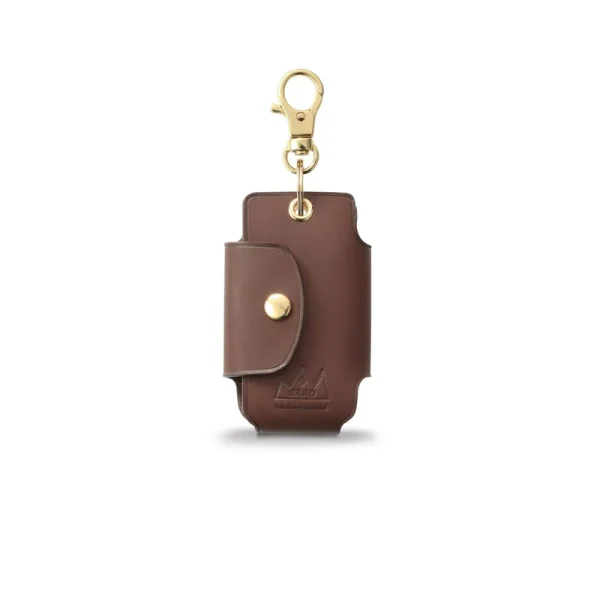 Genuine Leather Key Case Brown Saddle Leather - รูปภาพ 3
