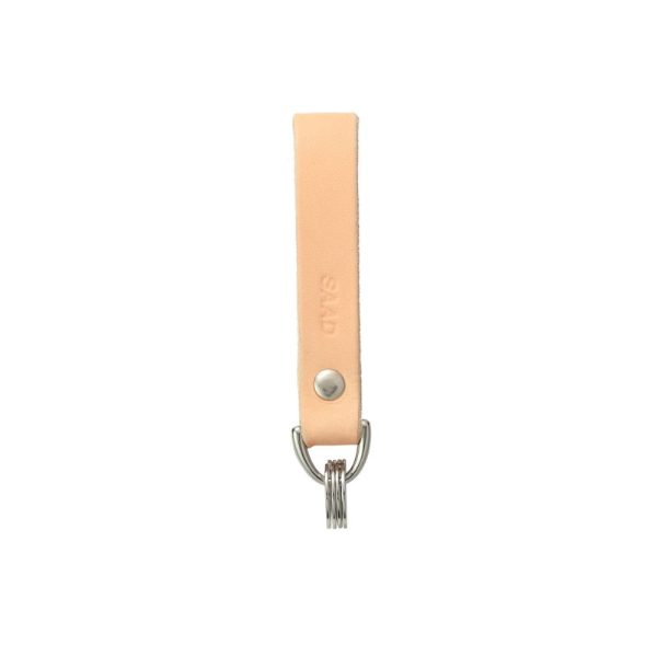 Genuine Leather Key Loop Natural Saddle Leather - รูปภาพ 2